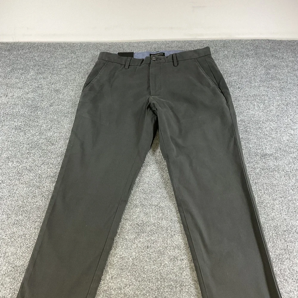 Banana Republic Mason Chino Pants 31x32 Black Stretch Casual Mens Slim Fit NEW